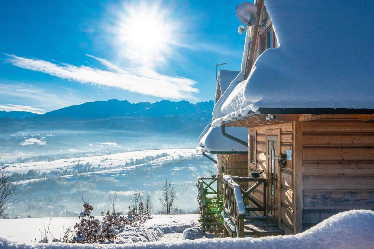 Domki Widokowe Wooden Luxury Chalet & Jacuzzi Zab Exterior foto